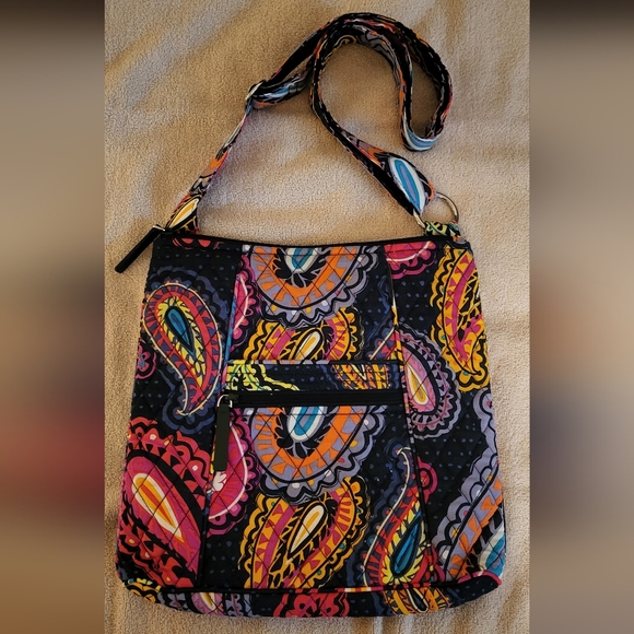 Vera Bradley Twilight Paisley Tri Zip Crossbody Bag - BRAND NEW NEVER USED! - Picture 10 of 16